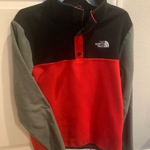 Boys 1/4 snap fleece North Face